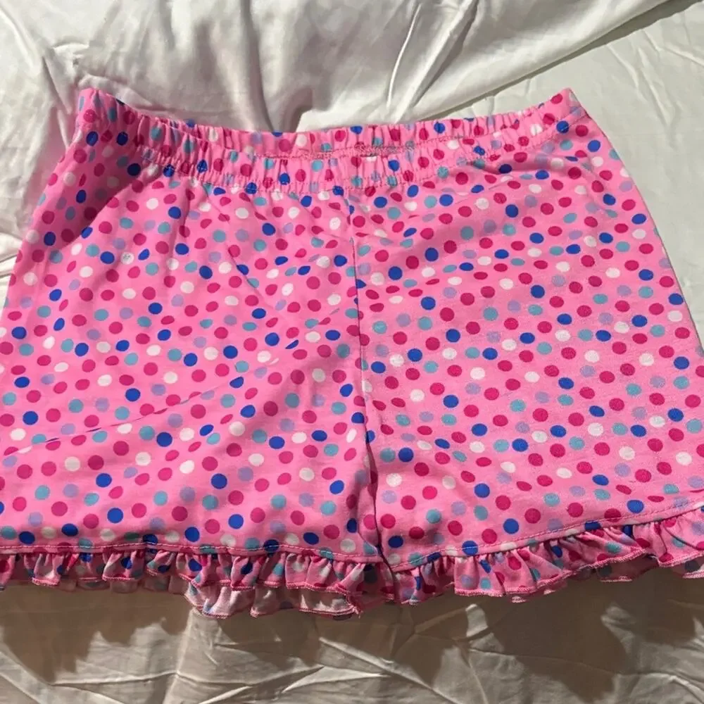 Cynthia Rowley 8 Pink Mermaid Kids Pajamas nwot polka dot bottoms Mermaid top
